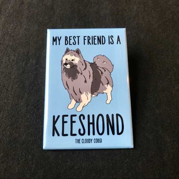 Keeshond Dog Magnet Best Friend Gifts & Home Decor - Picture 1 of 9